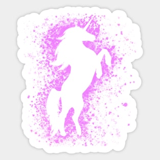 Magical Purple Unicorn Sticker